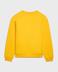Sudadera en felpa de algodón - AMARILLO INTENSO / NEGRO -  - 2 | CELINE