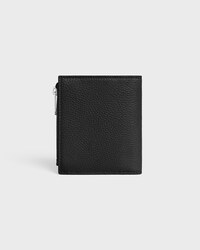 Compact Wallet IN GRAINED CALFSKIN - BLACK - WALLETS - 2 | CELINE