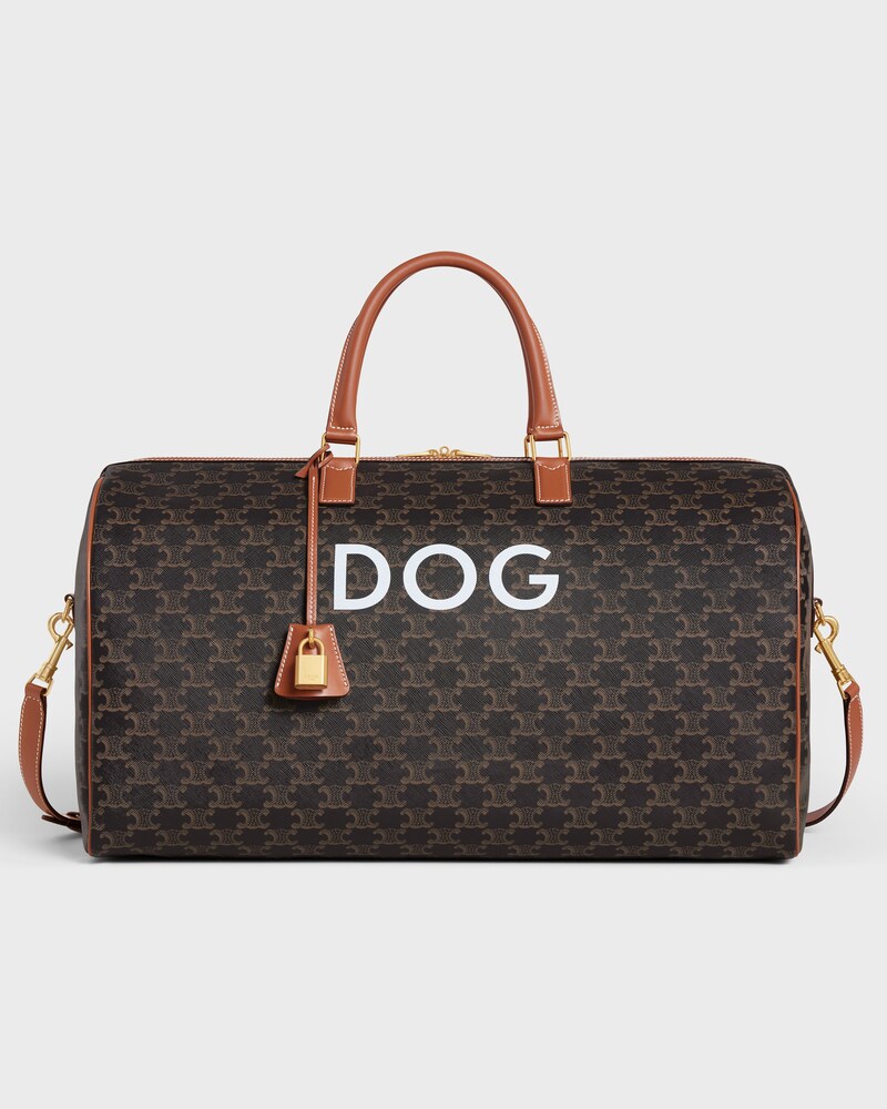 Voyage 50  Toile Triomphe avec Imprim&eacute; Dog - TAN - ACCESSOIRES POUR CHIEN - 1 | CELINE
