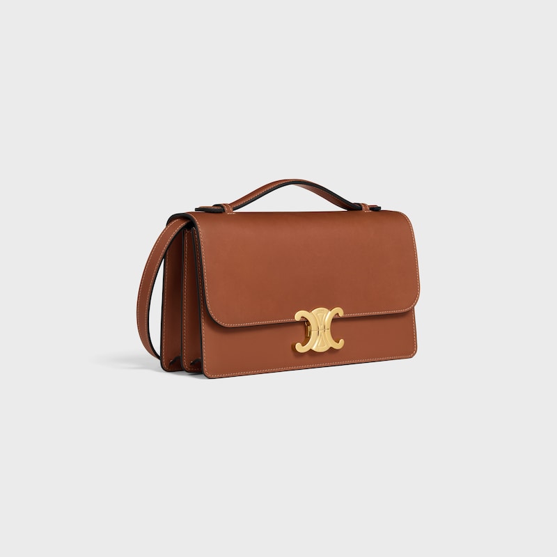 TRIOMPHE FOLIO中号手袋 - 棕黄色 - TRIOMPHE - 1 | CELINE