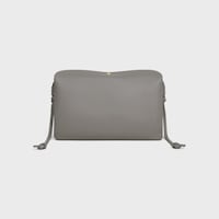 TRIO FLAP IN Smooth Lambskin - LIGHT GRAPHITE - MORE LINES - 2 | CELINE