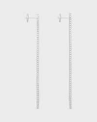BO Cocktail Tennis en Or Blanc et Diamants - White Gold & White - JOAILLERIE - 2 | CELINE