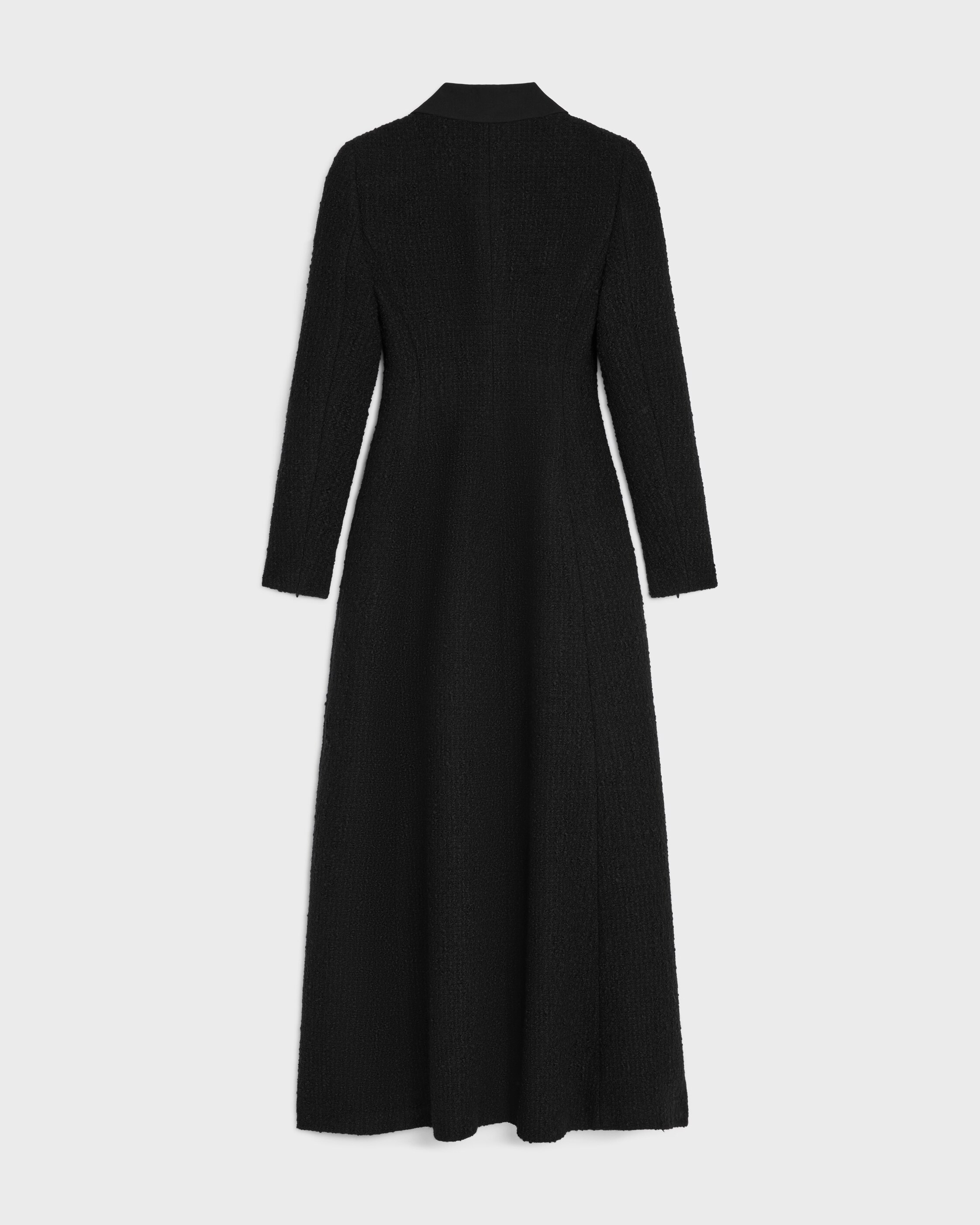 double-breasted coat IN wool natté - BLACK | CELINE double-breasted coat IN wool natté - BLACK | CELINE