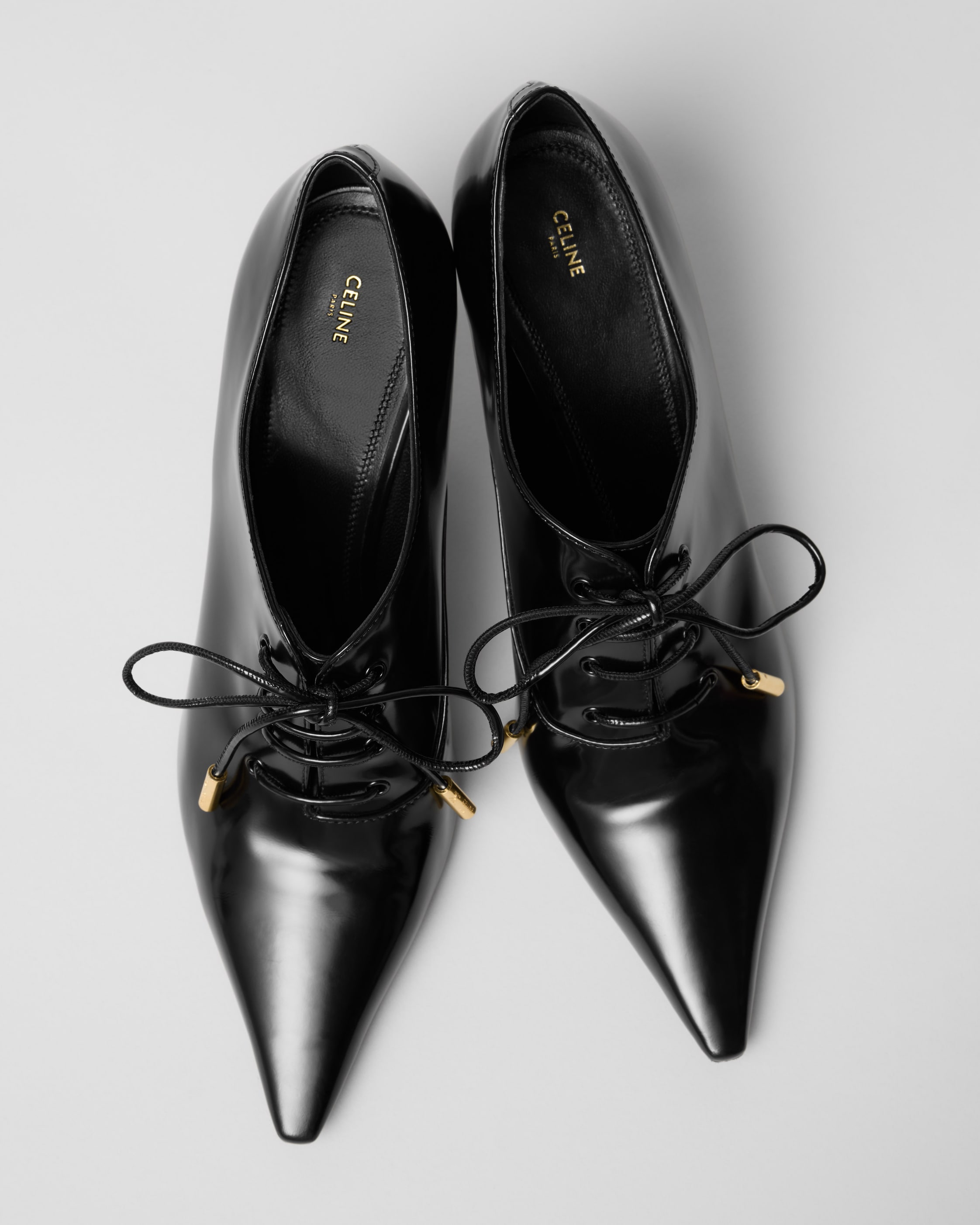 POINTED JAZZ HEEL - BLACK | CELINE