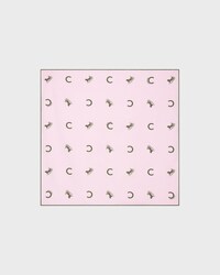 bandana IN silk twill - BLOSSOM PINK/KHAKI -  - 1 | CELINE