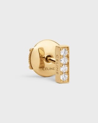 Puce d'Oreille Celine Line en Or Jaune et Diamants - Yellow Gold & White - CELINE SENTIMENTAL - 2 | CELINE