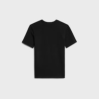 t-shirt triomphe jersey coton côtelé - NOIR / BLANC -  - 2 | CELINE