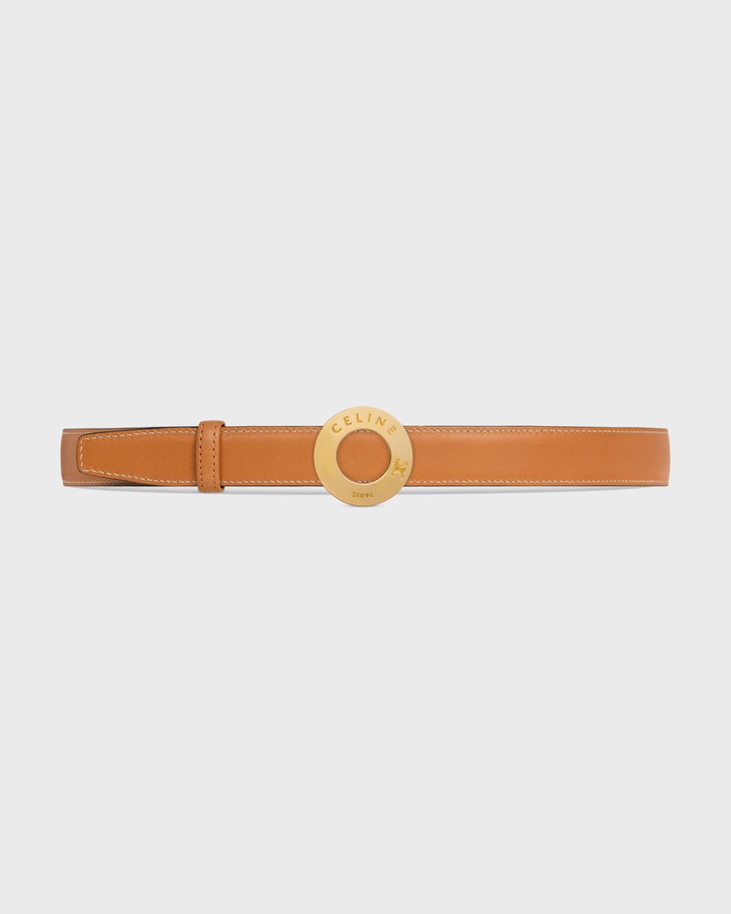 lanière de ceinture réversible 25MM TAURILLON ET VEAU NATUREL -  -  - 1 | CELINE
