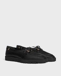 DECK MOCASSIN EN CUIR DE VEAU SOUPLE - Noir -  - 2 | CELINE