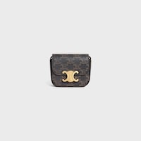 CLAUDE MINI MODÈLE toile triomphe et veau - TAN - PETITS CADEAUX - 1 | CELINE