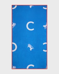 beach towel IN c sulky terry cotton - BLEU CIEL/BLANC -  - 1 | CELINE