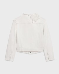 chasseur jacket IN heavy cotton twill - WHITE HEAVY STONE WASH -  - 2 | CELINE