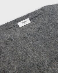 crewneck sweater IN brushed mohair - MEDIUM GREY -  - 2 | CELINE