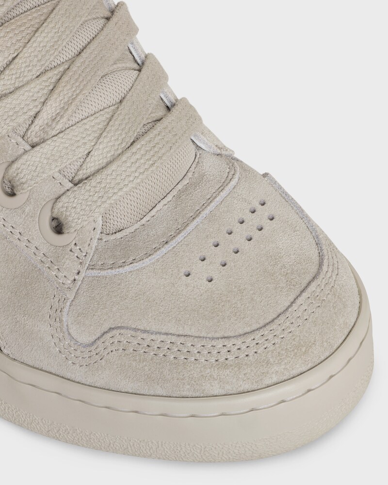 CELINE HUNTINGTON - SNEAKER BASSE EN CUIR DE VEAU VELOURS ET MESH - GREGE -  - 1 | CELINE