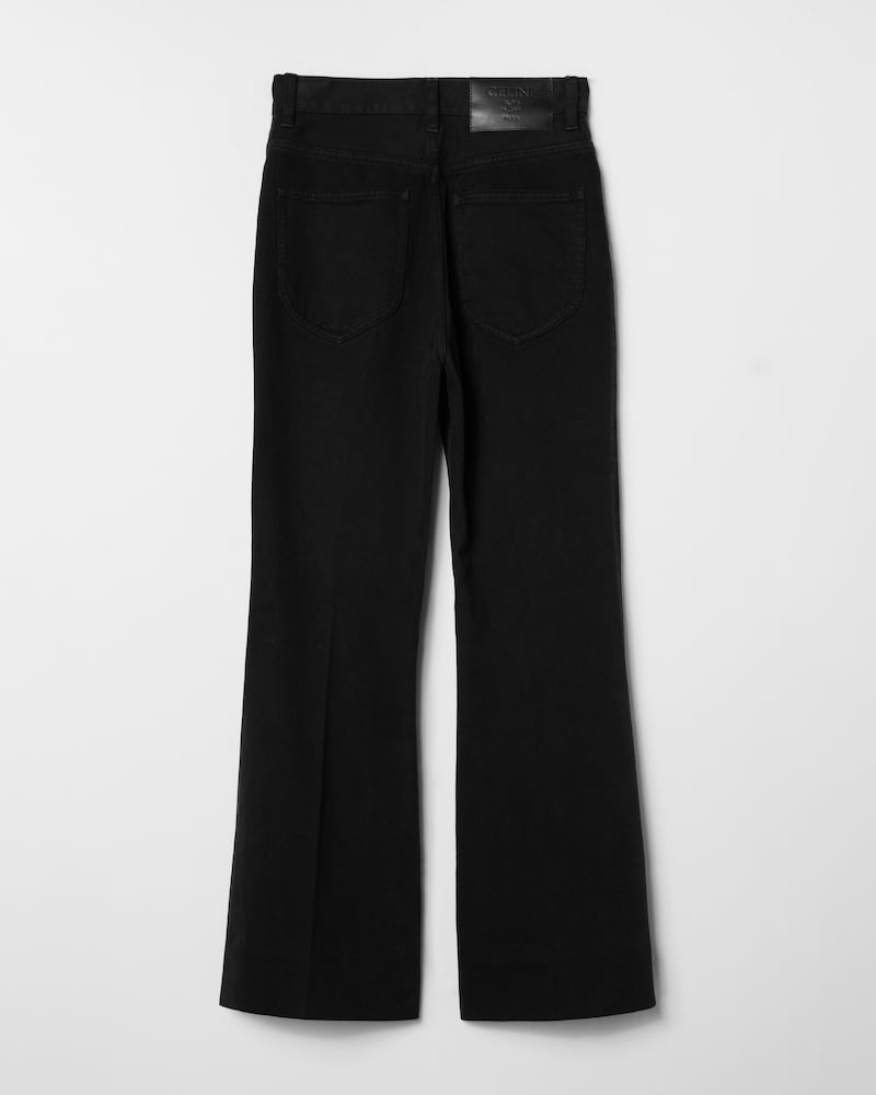 FLARE JEANS 006 - OVERDYE BLACK HEAVY STONE WASH -  - 1 | CELINE