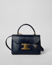 BORSA TEEN NINO IN PELLE DI PITONE - BLU NAVY INTENSO - NINO - 1 | CELINE