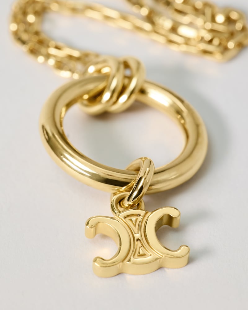 CELINE CHARMS TRIOMPHE金色饰面项链 - 金色 - FORMES SIMPLES - 1 | CELINE