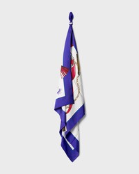carré twill soie - IVOIRE/BLUE/RED -  - 2 | CELINE