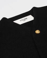 cape IN WOOL FELT - BLACK -  - 2 | CELINE