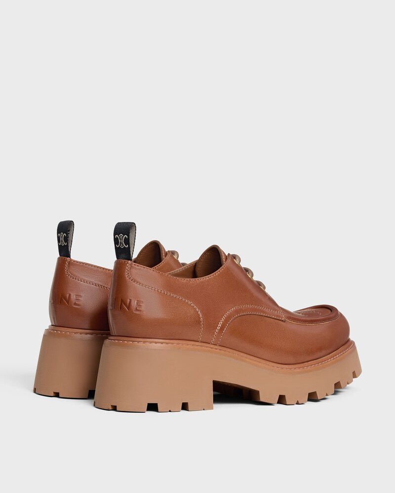 CELINE TRIOMPHE DERBIES  IN CALFSKIN - TOFFEE -  - 1 | CELINE