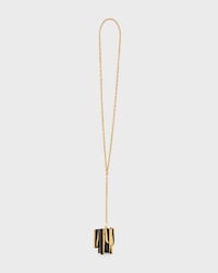 Celine Nevelson Project Necklace Vermeil and Oak Wood - GOLD / BLACK - NECKLACES - 2 | CELINE