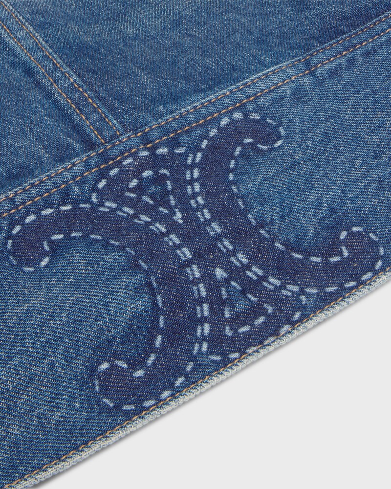 veste denim rigide - DARK UNION WASH -  - 1 | CELINE