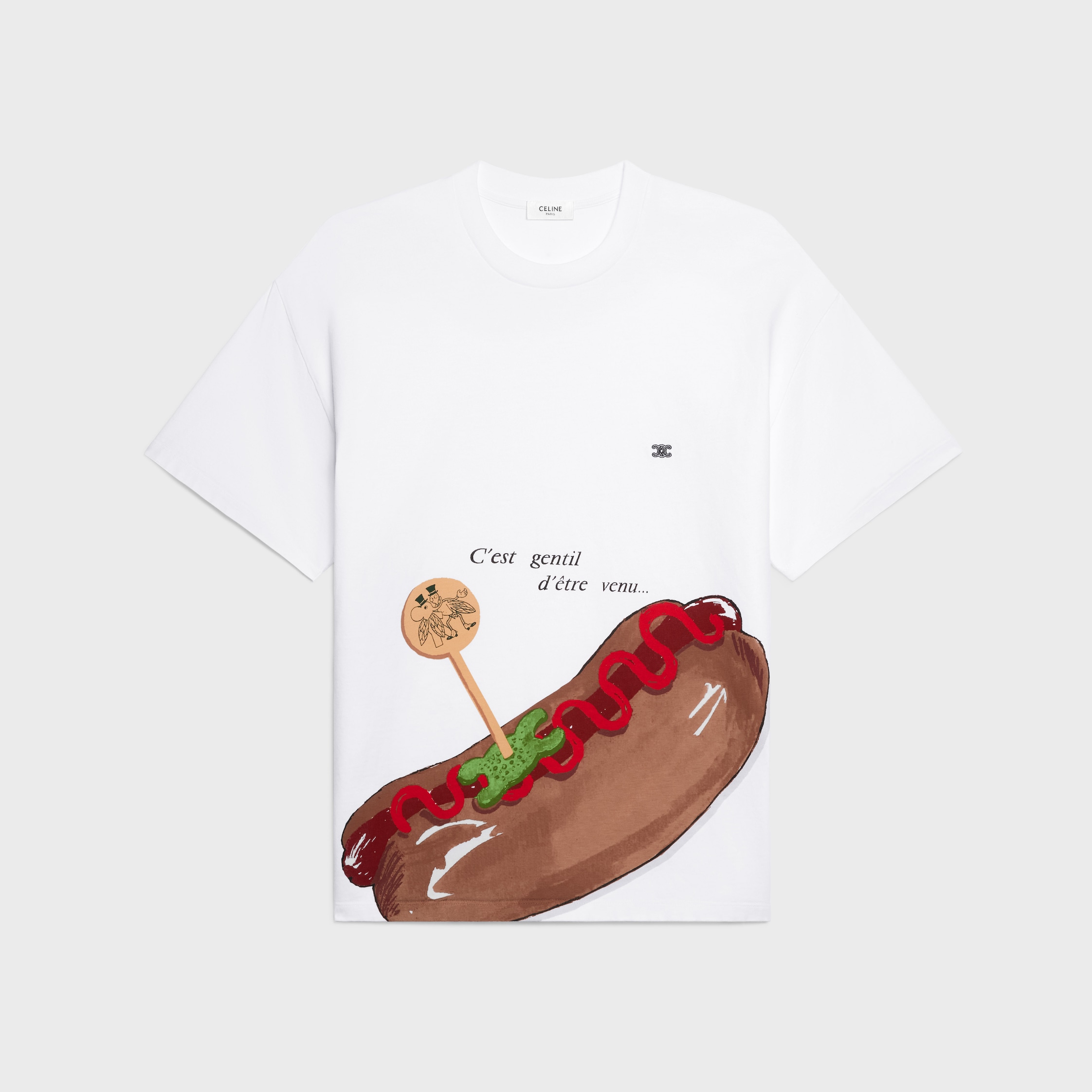 HARRY'S BAR t-shirt IN cotton jersey - OPTIC WHITE | CELINE