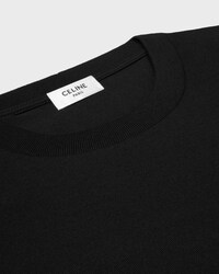 T-SHIRT IN cotton jersey - BLACK/ROUGE CERISE -  - 2 | CELINE