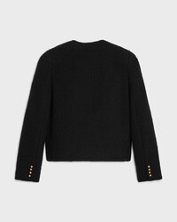 icone jacket IN wool natté - BLACK -  - 2 | CELINE