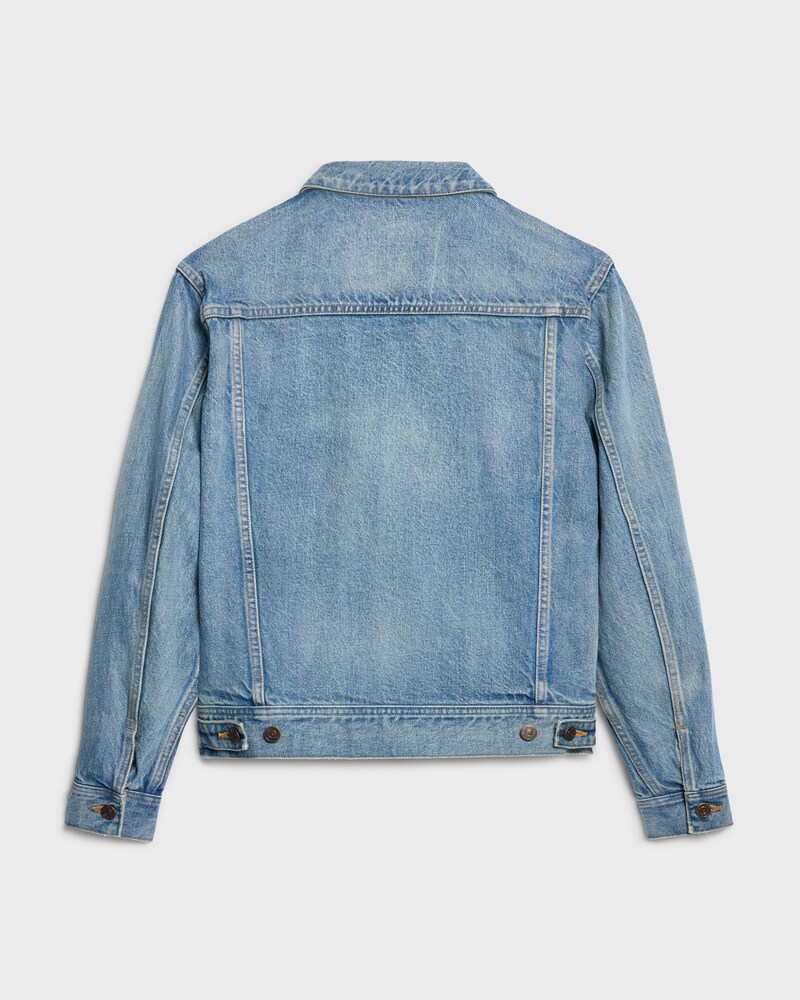 trucker jacket IN cotton denim - CLEAR WATERFALL -  - 1 | CELINE