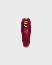 CELINE サルキー リング / エナメル＆ゴールドフィニッシュ ブラス - ゴールド / バーガンディ -  - 2 | CELINE