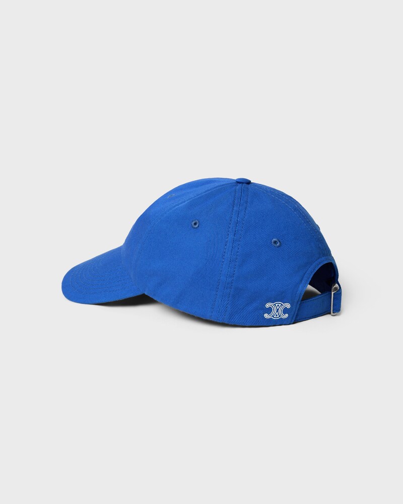 GORRA RICHELIEU EN SARGA DE ALGOD&Oacute;N LIGERA - Azul el&eacute;ctrico -  - 1 | CELINE