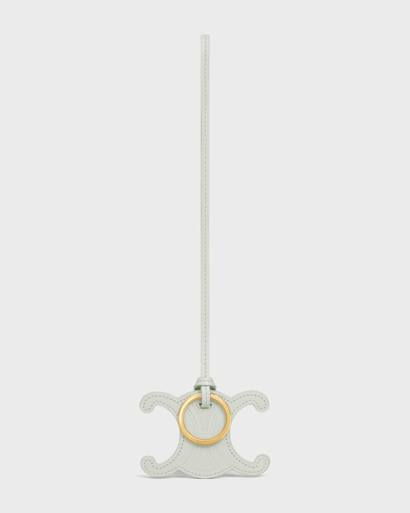 TRIOMPHE BAG CHARM IN SMOOTH CALFSKIN - JADE - CHARMS AND ACCESSORIES - 1 | CELINE