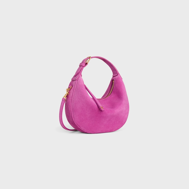 Teen Celine Lulu AUS KALBSVELOURSLEDER - MAGENTA - UMHÄNGETASCHEN - 1 | CELINE
