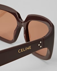 Lunettes de soleil Françoise en Acétate - CHOCOLAT -  - 2 | CELINE