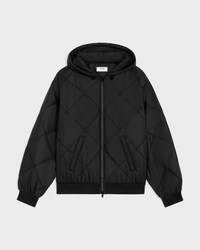 quilted jacket IN light nylon - BLACK -  - 1 | CELINE
