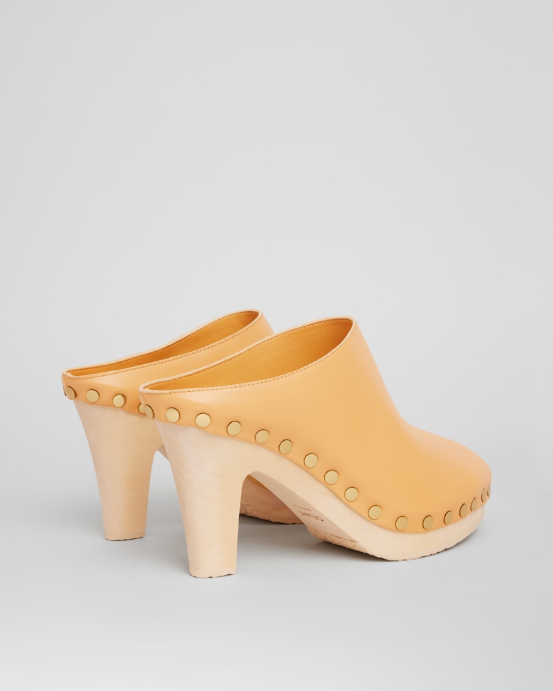 ZOCCOLO CON TACCO RIVE IN PELLE DI VITELLO - ORMA | CELINE