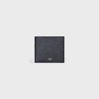 Bi-fold Wallet IN grained calfskin - Black - CELINE TAILORING - 1 | CELINE