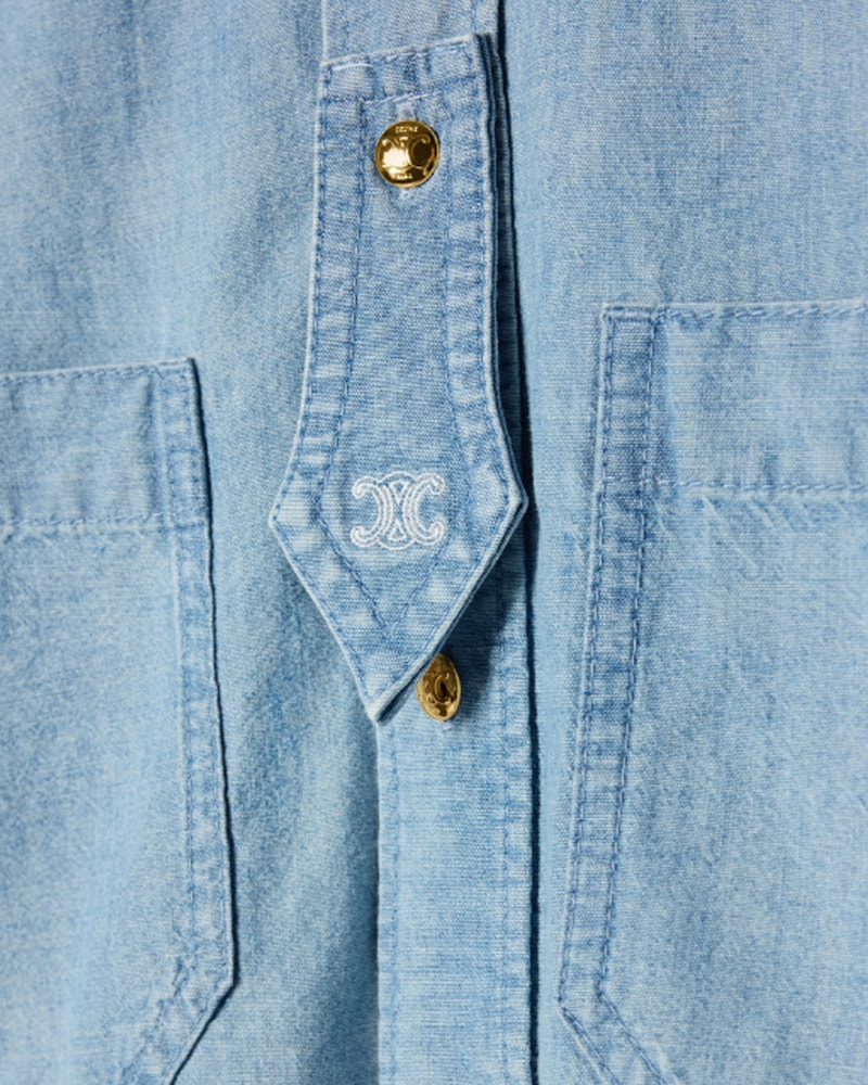 CHEMISE denim coton - FADED CHAMBRAY -  - 1 | CELINE