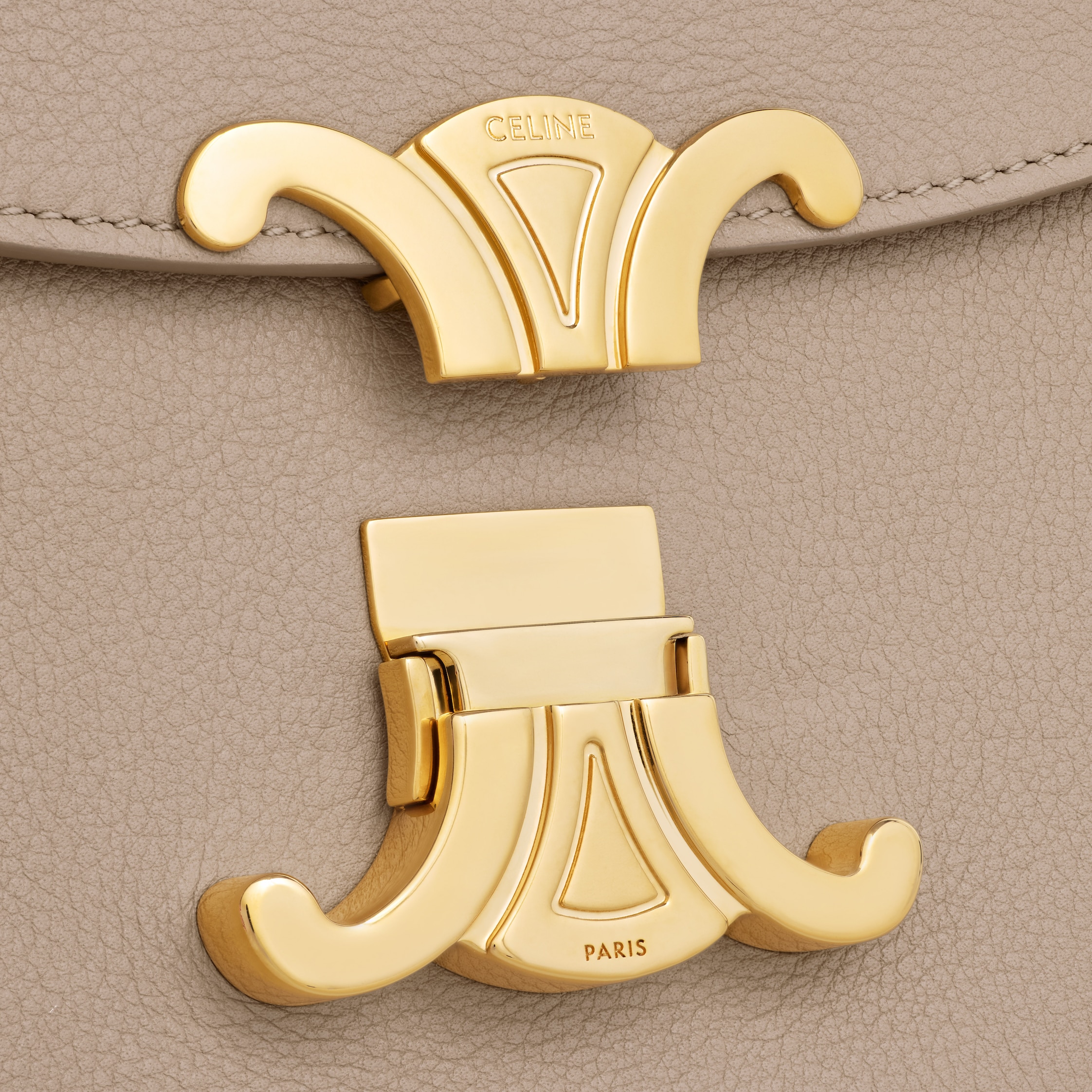 MEDIUM NINO BAG IN SUPPLE GRAINED CALFSKIN - SAFARI | CELINE
