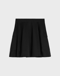 skirt IN cotton twill - BLACK -  - 2 | CELINE