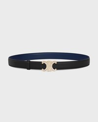 Reversible Strap 25MM IN Smooth and Grained Calfskin -  -  - 2 | CELINE