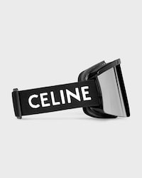CELINE Ski Mask in Injected nylon with Mirror Lenses - BLACK -  - 2 | CELINE