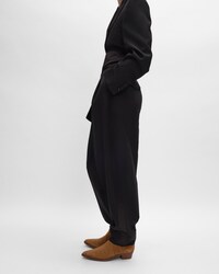 tux trousers IN wool gabardine - BLACK -  - 2 | CELINE