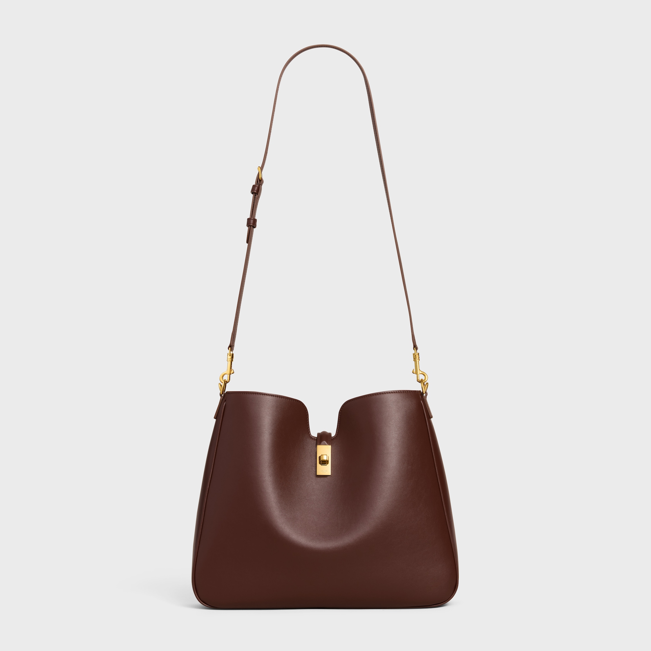 MEDIUM CAMILLE 16 SOFT BAG IN SMOOTH CALFSKIN - CHESTNUT | CELINE