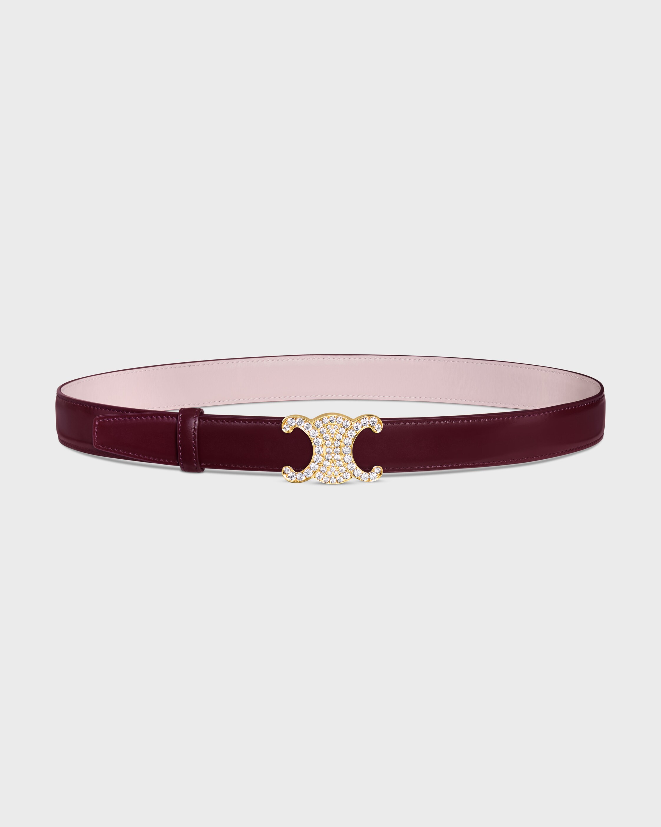 TRIOMPHE BUCKLE & REVERSIBLE STRAP 25MM - null | CELINE