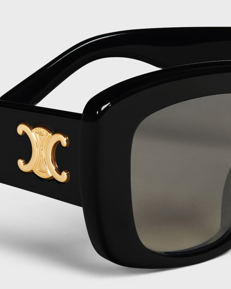 Lunettes de soleil Triomphe 04 en Acétate - Noir -  - 1 | CELINE