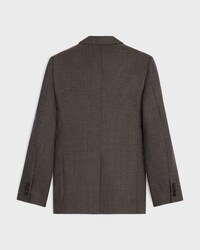 veste classique laine micro pied de poule - GRIS/MARINE -  - 2 | CELINE