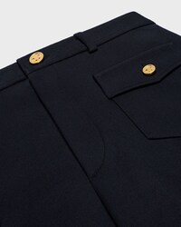 pants IN DIAGONAL WOOL - NAVY -  - 2 | CELINE