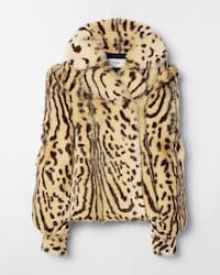 BLOUSON AUS LAMMFELL - EBENHOLZ/DÜNE/ELFENBEIN -  - 1 | CELINE